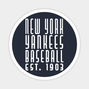 NY Yankees Baseball Magnet